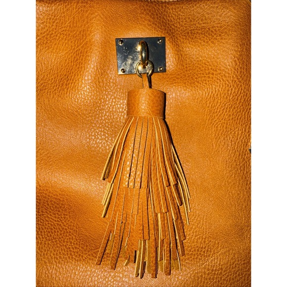 Big Buddha Brown Handbag/Purse Zipper Embellished 5 Pocket Logo Tassel Brown - Picture 2 of 16